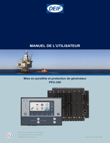 Deif PPU 300 Generator protection unit Manuel du propriétaire | Fixfr