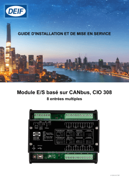 Deif CIO 308 CAN bus-based I/O module Guide d'installation