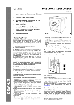 Deif MIQ96-2 Multi-instrument Fiche technique