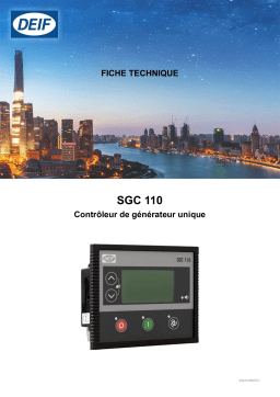 Deif SGC 110 Single genset controller Fiche technique