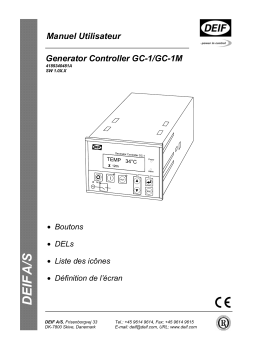 Deif GC-1 Generator Controller Manuel du propriétaire