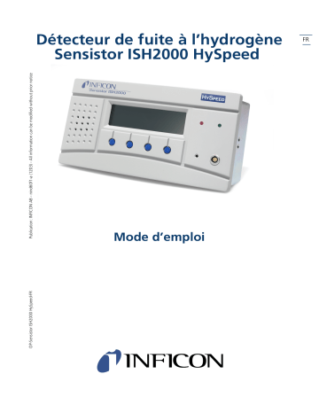 INFICON Sensistor ISH2000 HySpeed Manuel utilisateur | Fixfr