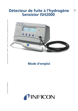 INFICON Sensistor ISH2000 Manuel utilisateur