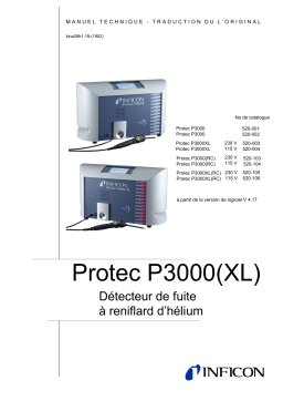 INFICON P3000(XL) Mode d'emploi