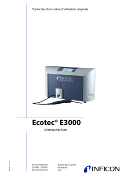 INFICON Ecotec E3000 Mode d'emploi