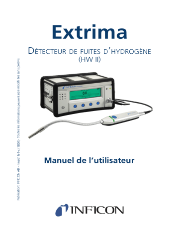 INFICON Extrima Ex-certified Hydrogen Leak Detector Manuel utilisateur | Fixfr