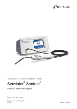 INFICON Sensistor Sentra Mode d'emploi