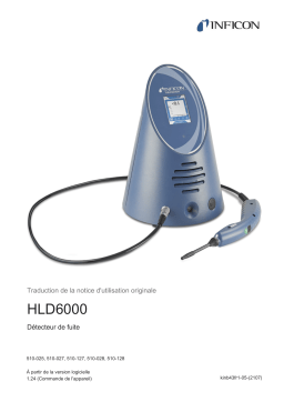 INFICON HLD6000 Mode d'emploi