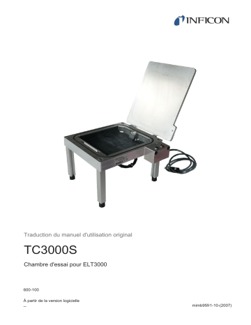 INFICON TC3000S Small rigid test chamber Manuel du propriétaire | Fixfr