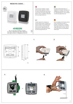 Regin RC-C3DOC Room controller Mode d'emploi