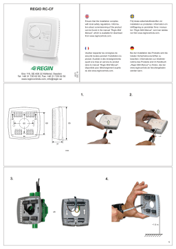 Regin RC-CF Room controller Mode d'emploi