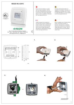 Regin RC-CDFO Room controller Mode d'emploi