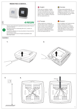 Regin RCC-C3DOCS Room controller Mode d'emploi