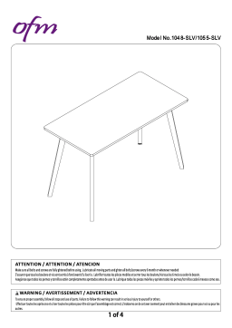 OFM Computer Desk (1048) Manuel utilisateur