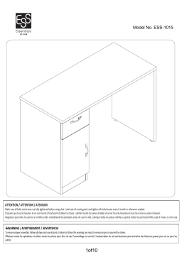 OFM Essentials Collection 44" Single Pedestal Office Desk Manuel utilisateur