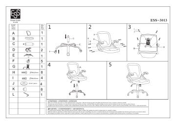 ESS-3013-BLK | OFM Essentials Collection Mesh Back Office Chair Manuel utilisateur | Fixfr