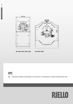 Riello RTC 4000 Installation manuel