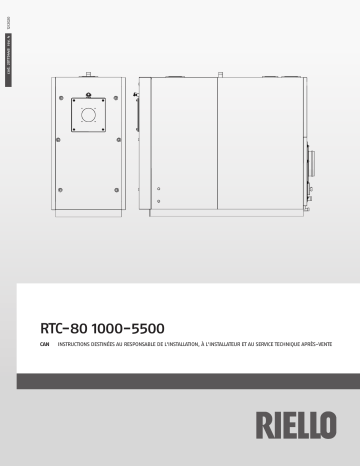 RTC 5500-80 | RTC 1000-80 | RTC 3000-80 | RTC 2300-80 | RTC 1300-80 | RTC 4700-80 | RTC 1700-80 | Riello RTC 3800-80 Mode d'emploi | Fixfr