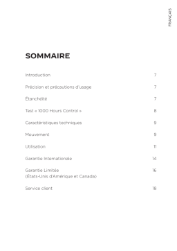 Jaeger JLQ6042422 DUOMETRE Quantieme Lunaire Mode d'emploi