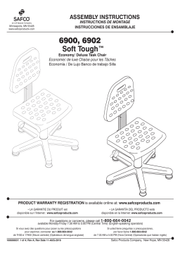 Safco 6900 Soft Tough™ Economy Task Chair Manuel utilisateur