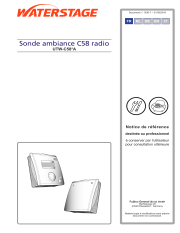 Fujitsu UTW-C58XD Installation manuel | Fixfr