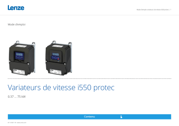 Lenze i550 protec frequency inverter Mode d'emploi | Fixfr