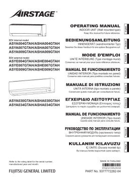 Fujitsu ASHE004GTAH Mode d'emploi