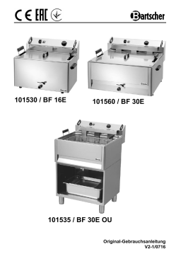 Bartscher 101560 Deep-fat baking fryer BF 30E Mode d'emploi