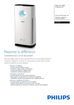 Philips AC3259/10R1 Series 3000i Purificateur d'air Manuel utilisateur