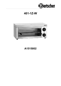 Bartscher A1515002 Salamander 401-1Z-W Mode d'emploi