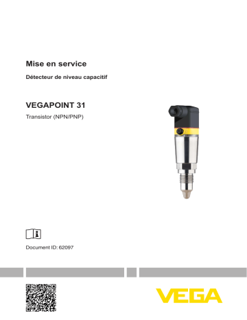 Vega VEGAPOINT 31 Compact capacitive limit switch Mode d'emploi | Fixfr