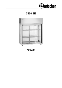 Bartscher 700221 Cooling top unit 7450 2E Mode d'emploi