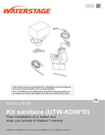 Fujitsu UTW-KDWXD Installation manuel | Fixfr