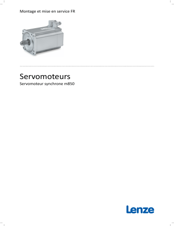 Lenze m850 synchronous servo motor Manuel utilisateur | Fixfr