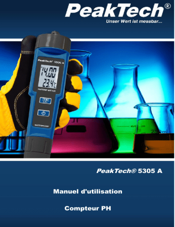 PeakTech P 5305 A 2 in 1 PH-Meter for PH/TEMP Manuel du propriétaire | Fixfr