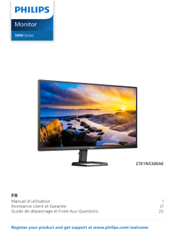 Philips 27E1N5300AE/00 Monitor Moniteur USB-C Manuel utilisateur