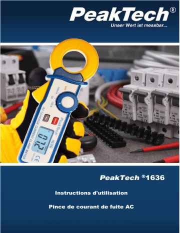 PeakTech P 1636 Leakage current clamp Manuel du propriétaire | Fixfr