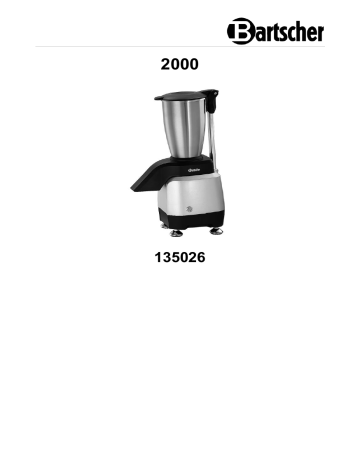 Bartscher 135026 Ice crusher 2000 Mode d'emploi | Fixfr
