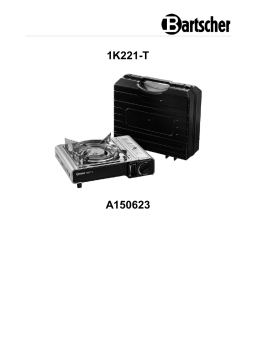 Bartscher A150623 Gas cooker 1K221-T Mode d'emploi