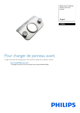 Philips CP0896/01 Avance Collection Panneau avant avec boutons Manuel utilisateur