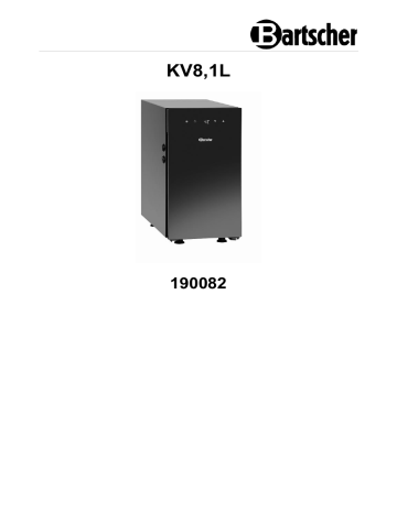 Bartscher 190082 Milk refrigerator KV8,1L Mode d'emploi | Fixfr