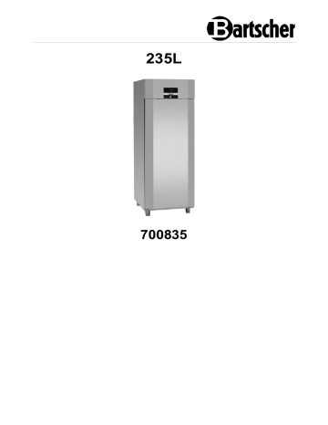 Bartscher 700835 Bakery freezer 235L Mode d'emploi | Fixfr