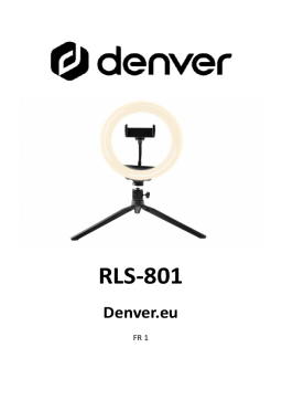 Denver RLS-801 8" LED Ring light Manuel utilisateur