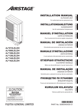 Fujitsu AJH144LELDH Installation manuel