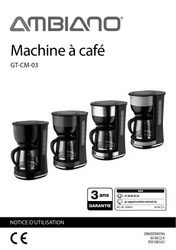 Ambiano GT-CM-03 Coffee Maker Manuel utilisateur