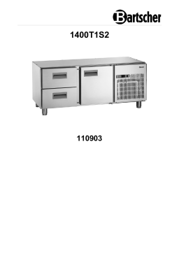Bartscher 110903 Refrig. counter as substruct: 140 SAMPLE Mode d'emploi