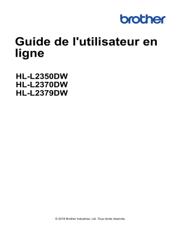 HL-L2350DW | HL-L2325DW | HL-L2379DW | Brother HL-L2370DW(XL) Monochrome Laser Printer Manuel utilisateur | Fixfr