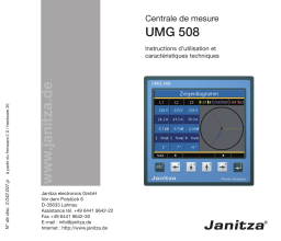 janitza UMG 508 Manuel utilisateur