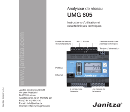 janitza UMG 605 Manuel utilisateur