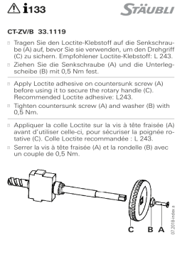 Staubli I133 CT-ZV/B Manuel utilisateur